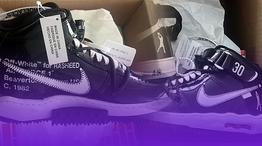 Images of the Off-White x Nike Air Force 1 Mid Collab Have Emerged