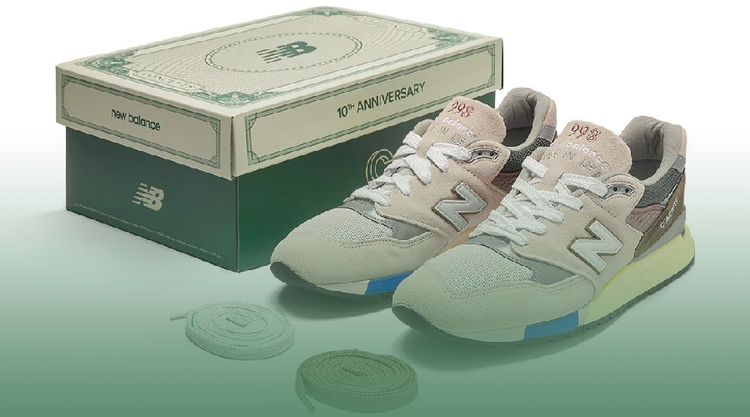 Cncpts x new balance 998 mint money green hotsell