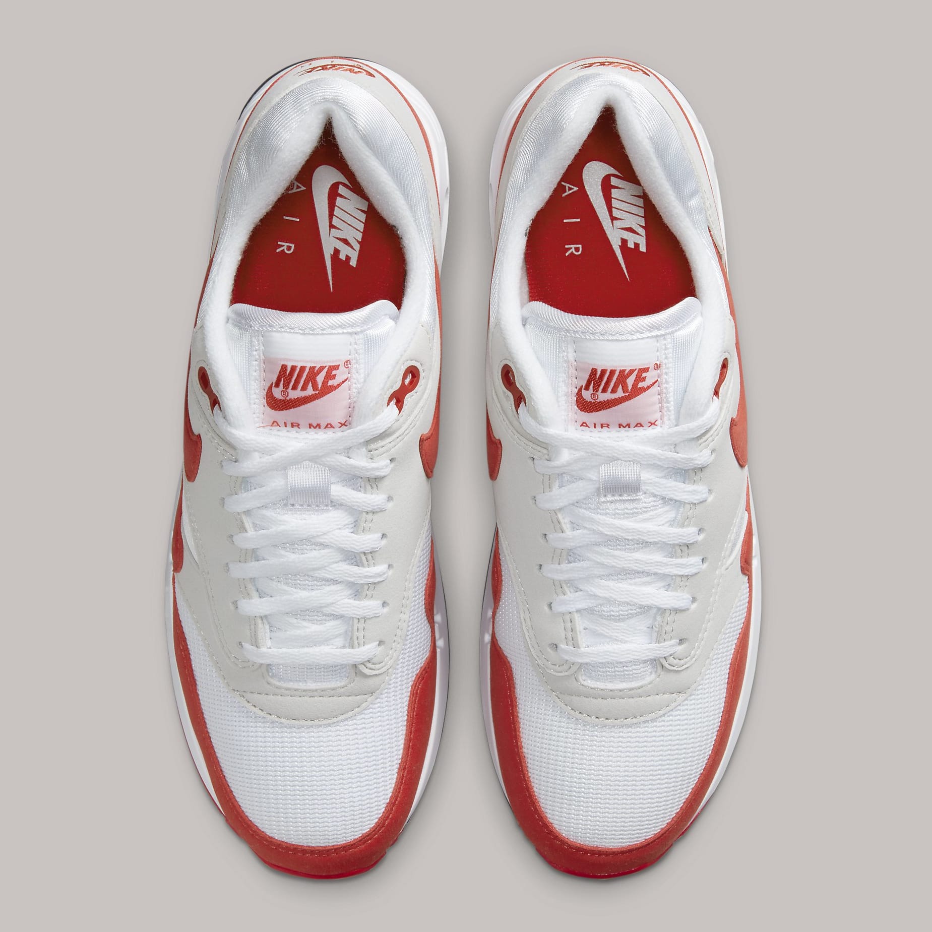 Nike Air Max 1 `86 OG - White / University Red / Neutral Grey – Kith